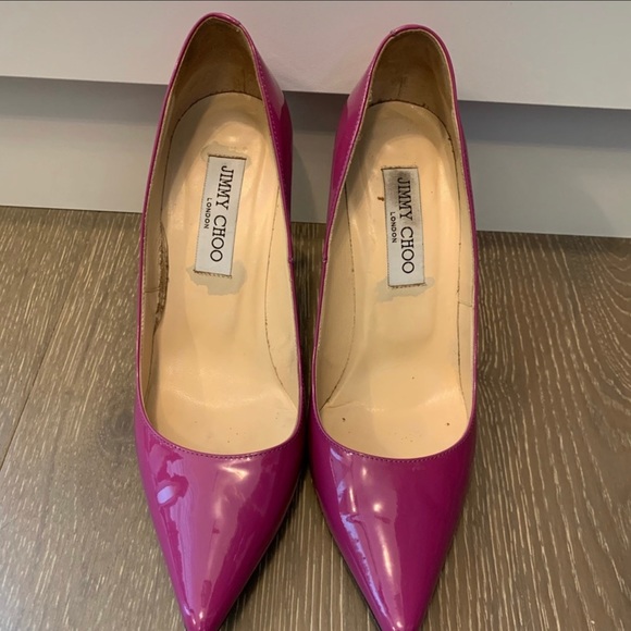 Jimmy Choo 💯% original  - Magenta Size 37/ US 7 - Picture 3 of 6